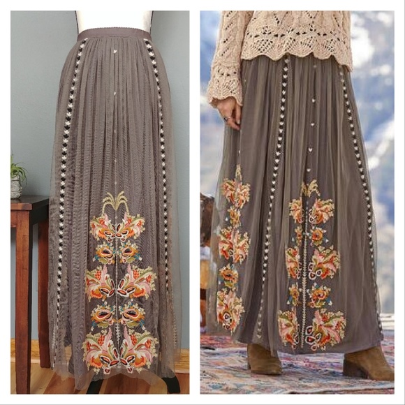 Sundance Dresses & Skirts - Sundance | Adorabella embroidered maxi skirt